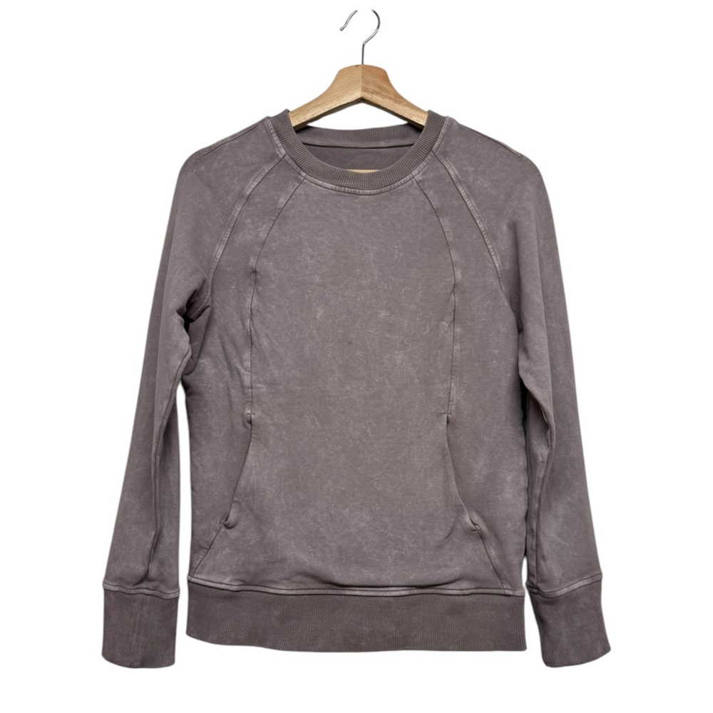 LULULEMON Scuba Crew Washed Lunar Rock 4 - Picture 5 of 11